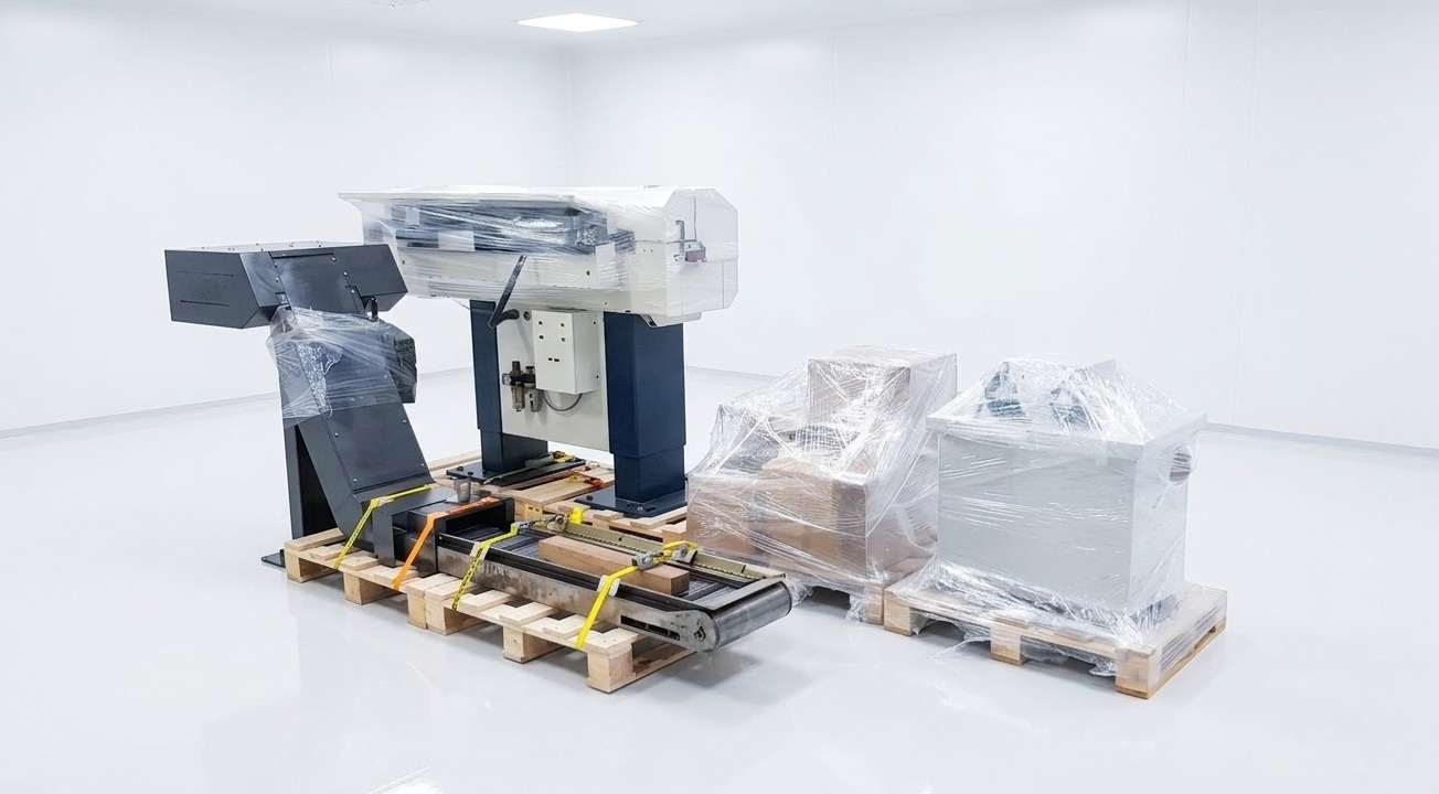 Tsugami CNC-Drehmaschine mit angekoppeltem Stangenlader